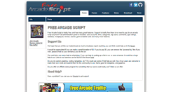 Desktop Screenshot of freearcadescript.net